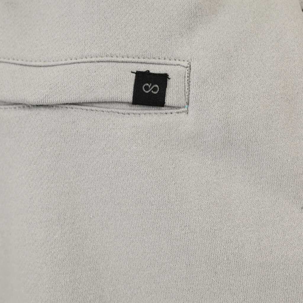261MS-6032 MS SHORTS WITH CARGO POCKETS (TERRY FLEECE) LT GREY