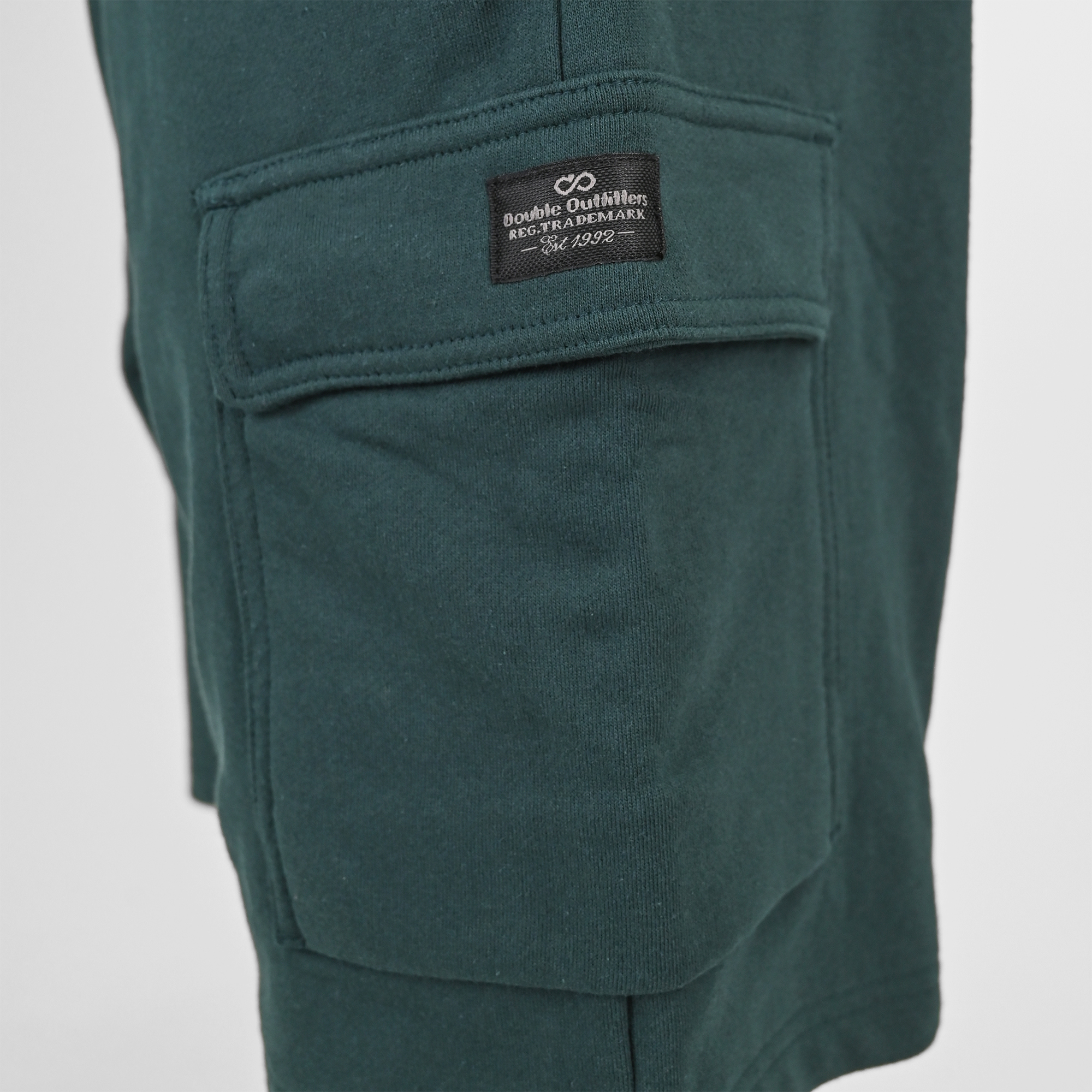261MS-6032 MS SHORTS WITH CARGO POCKETS (TERRY FLEECE) FOREST GREEN - Image 5