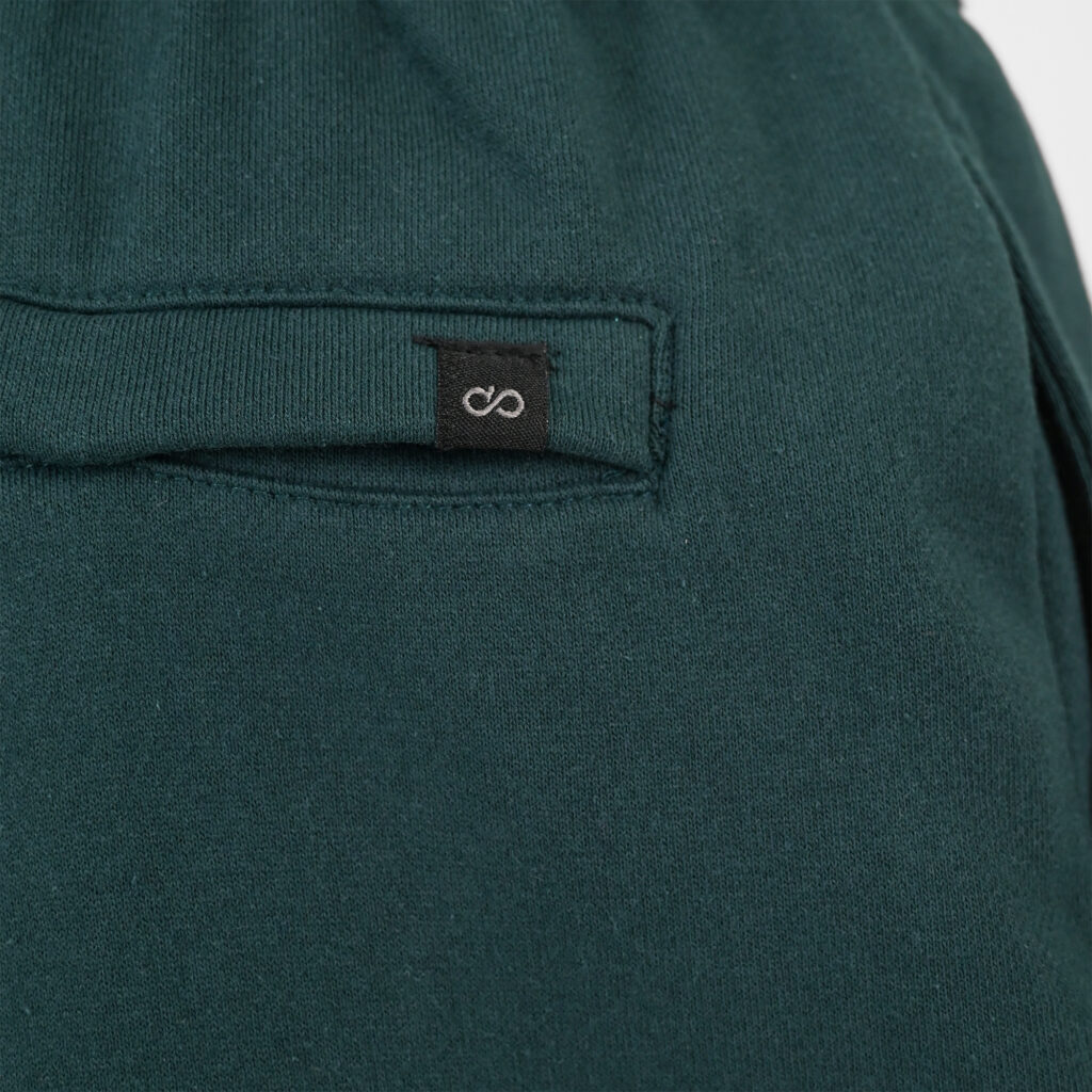 261MS-6032 MS SHORTS WITH CARGO POCKETS (TERRY FLEECE) FOREST GREEN