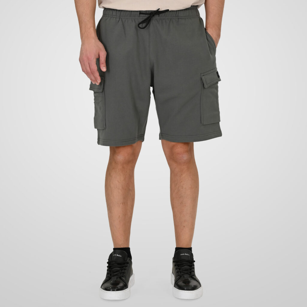 261MS-6032 MS SHORTS WITH CARGO POCKETS (TERRY FLEECE) KHAKI