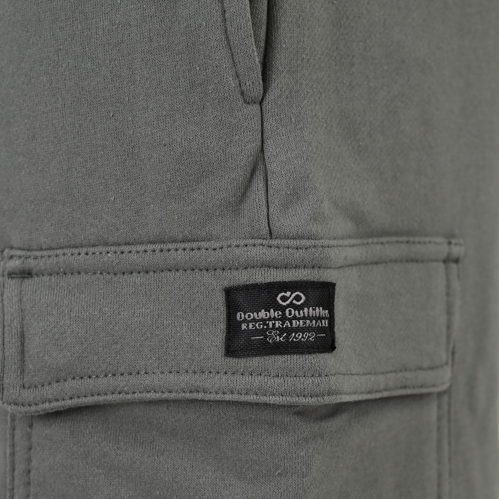 261MS-6032 MS SHORTS WITH CARGO POCKETS (TERRY FLEECE) KHAKI - Image 5