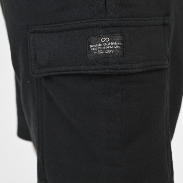 261MS-6032 MS SHORTS WITH CARGO POCKETS (TERRY FLEECE) BLACK