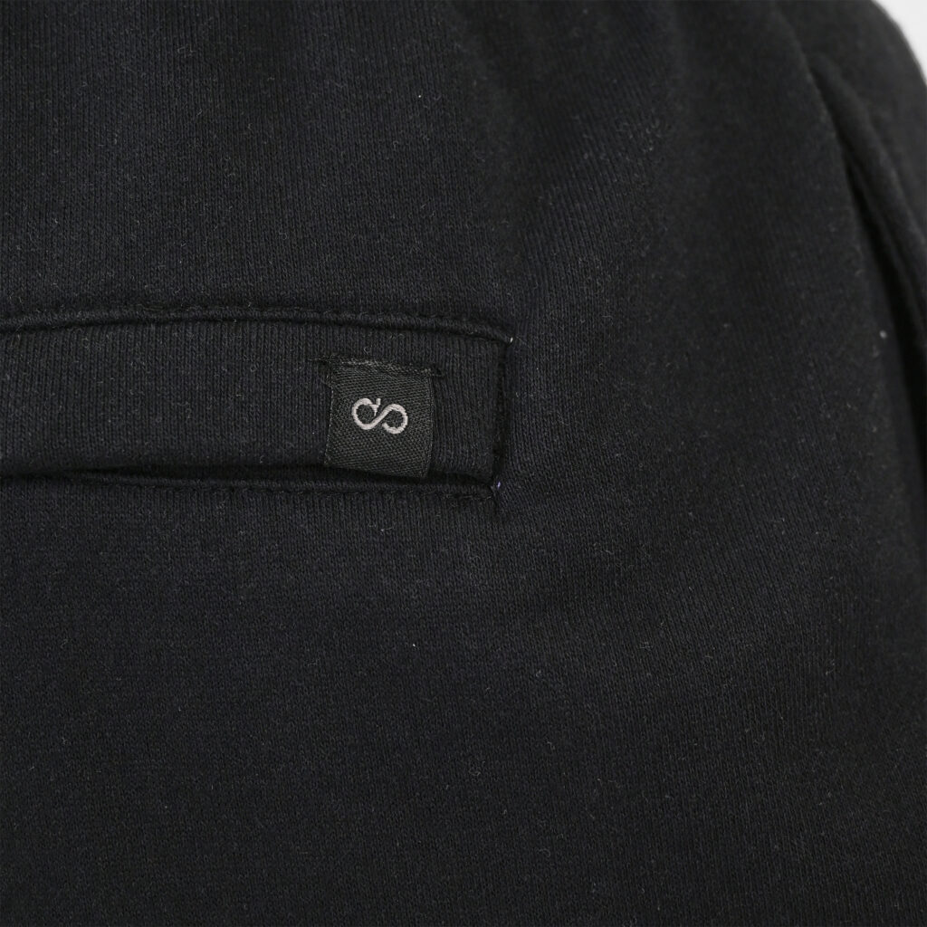 261MS-6032 MS SHORTS WITH CARGO POCKETS (TERRY FLEECE) BLACK