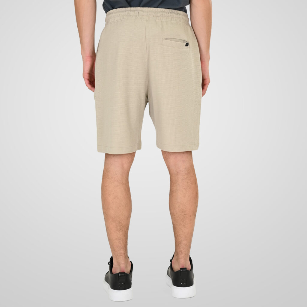 261MS-6033 MS SHORTS IN WAFFLE FABRIC (SPECIAL FABRIC) STONE BEIGE