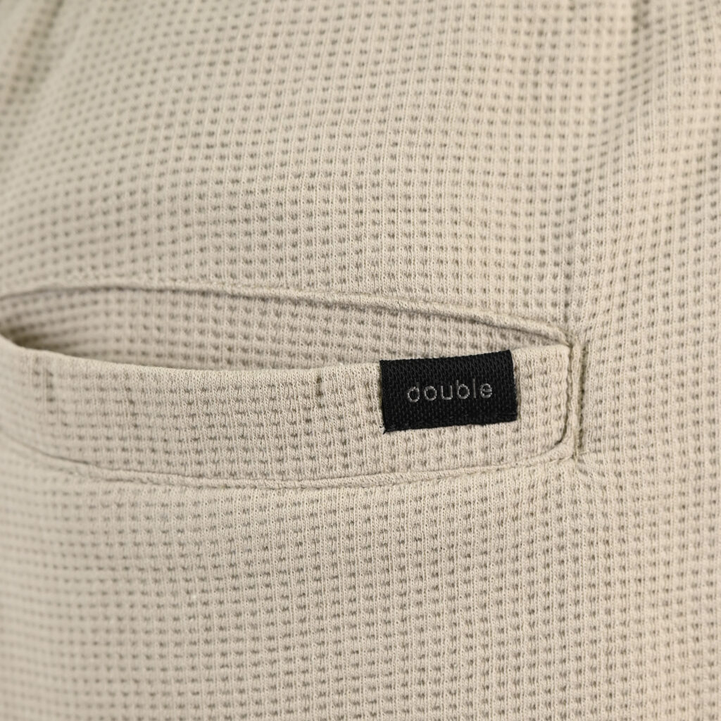 261MS-6033 MS SHORTS IN WAFFLE FABRIC (SPECIAL FABRIC) STONE BEIGE