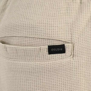 261MS-6033 MS SHORTS IN WAFFLE FABRIC (SPECIAL FABRIC) STONE BEIGE - Image 5