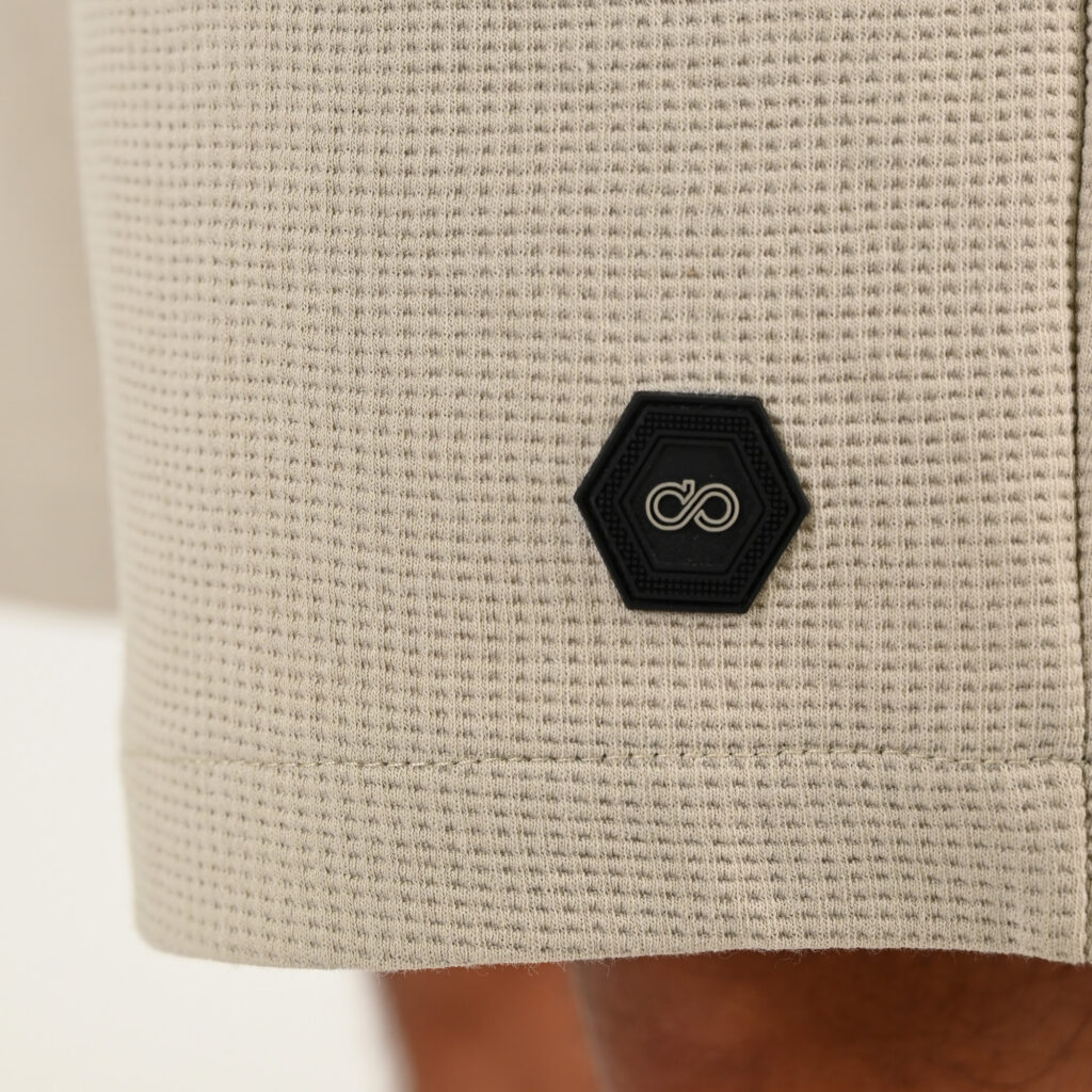 261MS-6033 MS SHORTS IN WAFFLE FABRIC (SPECIAL FABRIC) STONE BEIGE