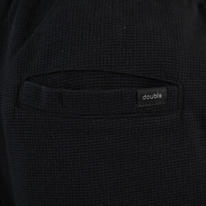 261MS-6033 MS SHORTS IN WAFFLE FABRIC (SPECIAL FABRIC) BLACK - Image 6