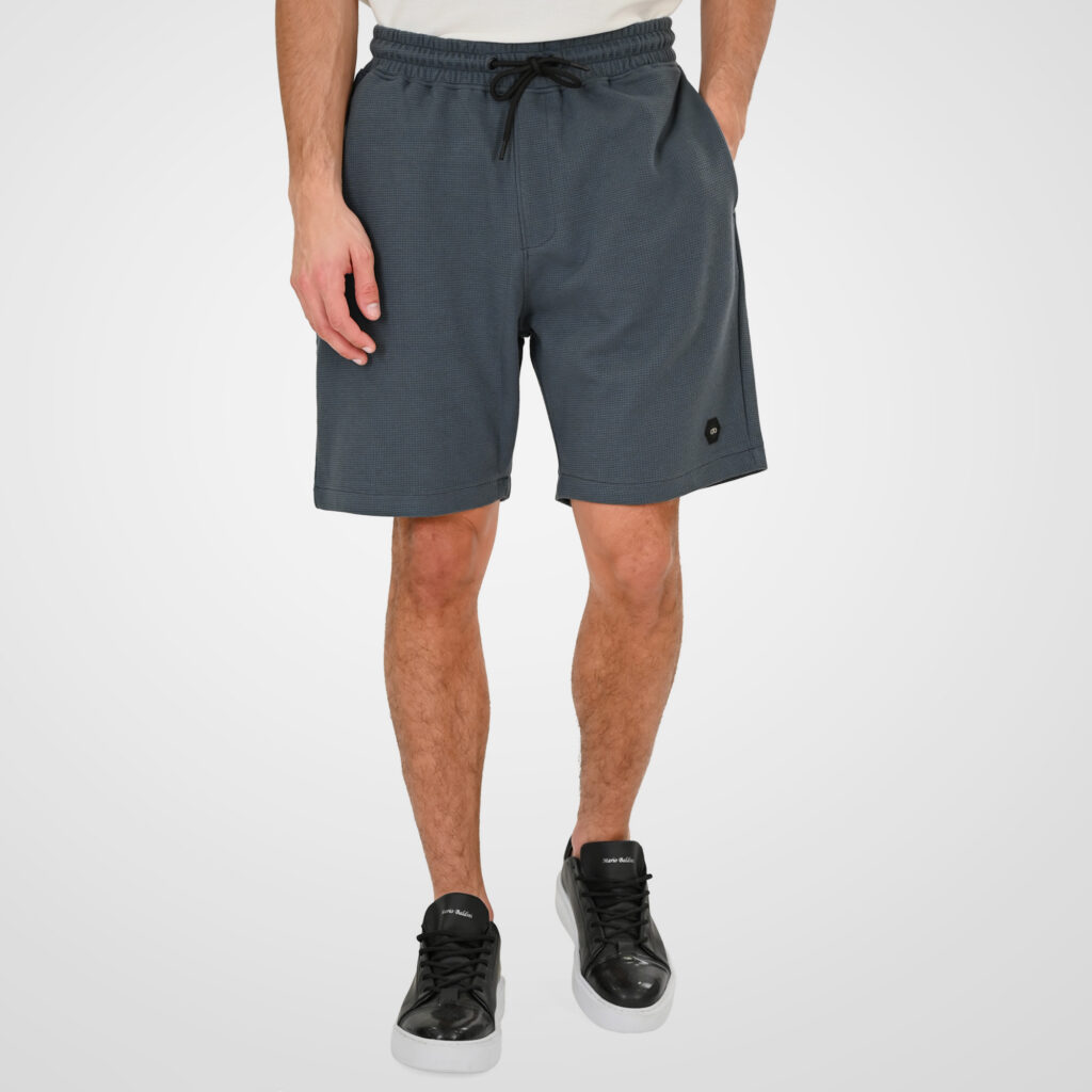 261MS-6033 MS SHORTS IN WAFFLE FABRIC (SPECIAL FABRIC) ANTHRACITE