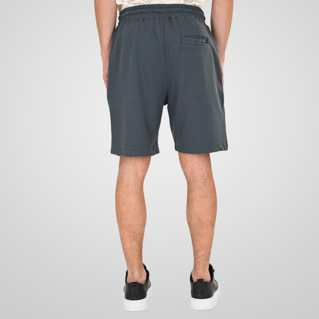 261MS-6033 MS SHORTS IN WAFFLE FABRIC (SPECIAL FABRIC) ANTHRACITE