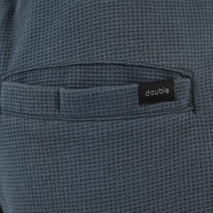 261MS-6033 MS SHORTS IN WAFFLE FABRIC (SPECIAL FABRIC) ANTHRACITE - Image 6