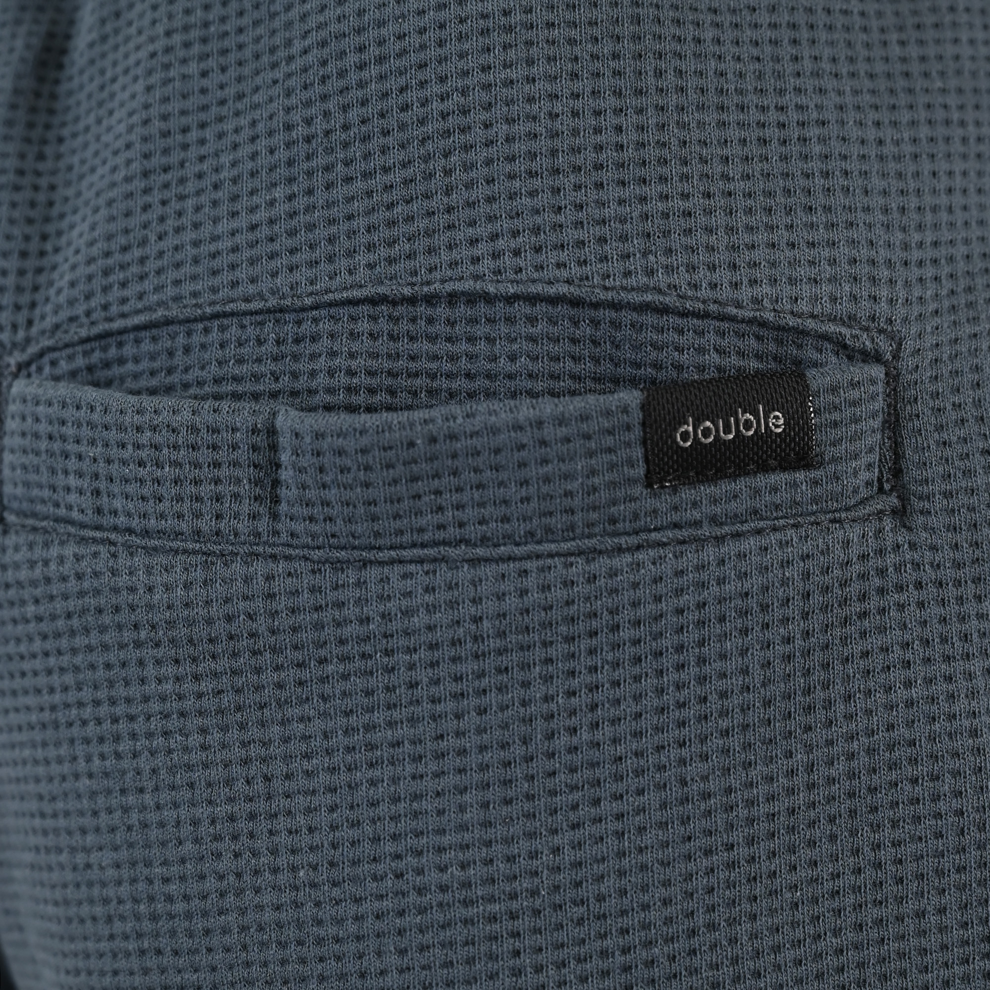 261MS-6033 MS SHORTS IN WAFFLE FABRIC (SPECIAL FABRIC) ANTHRACITE - Image 6
