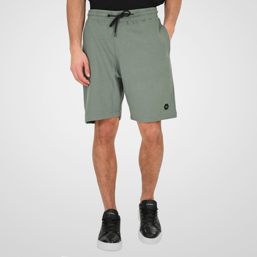 261MS-6033 MS SHORTS IN WAFFLE FABRIC (SPECIAL FABRIC) SAGE GREEN