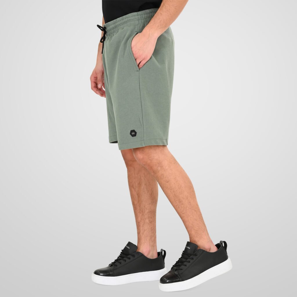 261MS-6033 MS SHORTS IN WAFFLE FABRIC (SPECIAL FABRIC) SAGE GREEN
