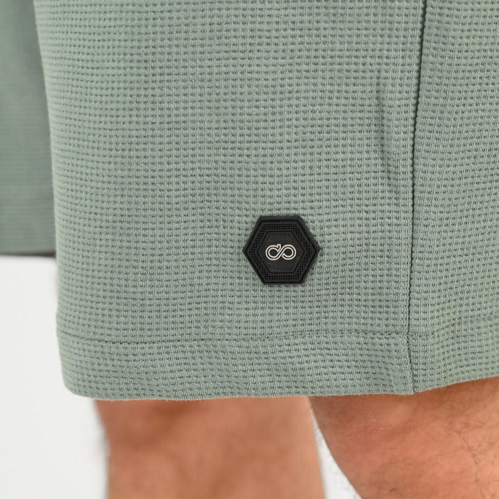 261MS-6033 MS SHORTS IN WAFFLE FABRIC (SPECIAL FABRIC) SAGE GREEN