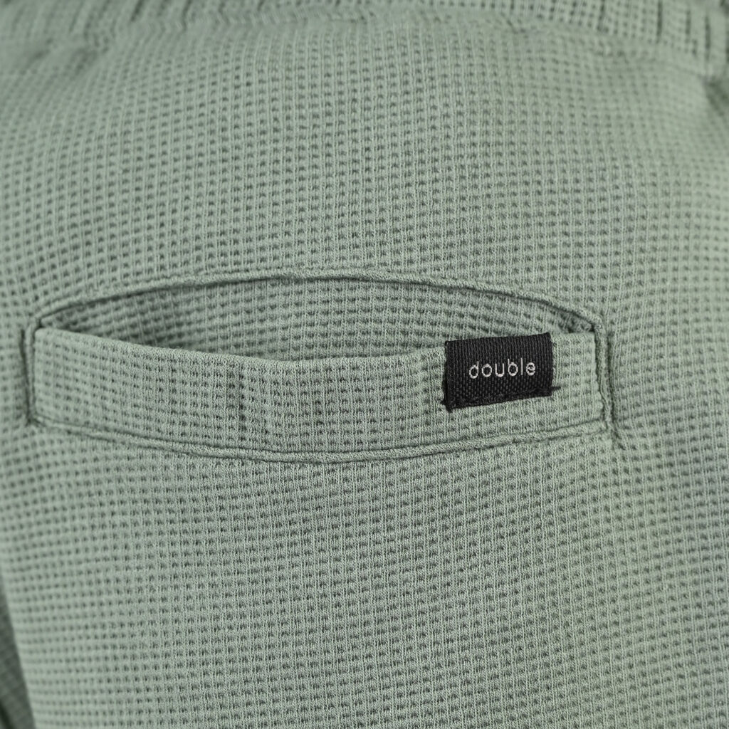 261MS-6033 MS SHORTS IN WAFFLE FABRIC (SPECIAL FABRIC) SAGE GREEN