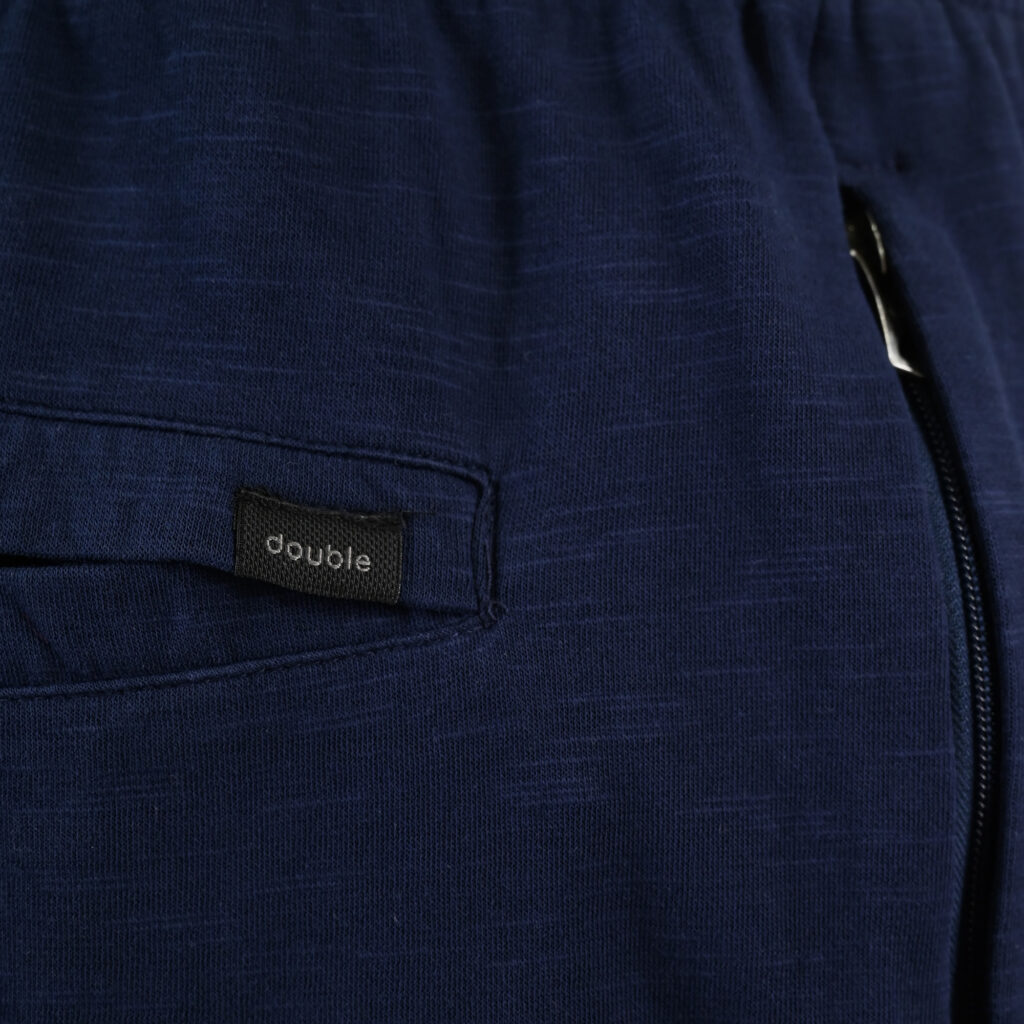 261MS-6035 MS SHORTS JERSEY-FLAMA WITH ZIPPER POCKETS (SPECIAL FABRIC) NIGHT BLUE