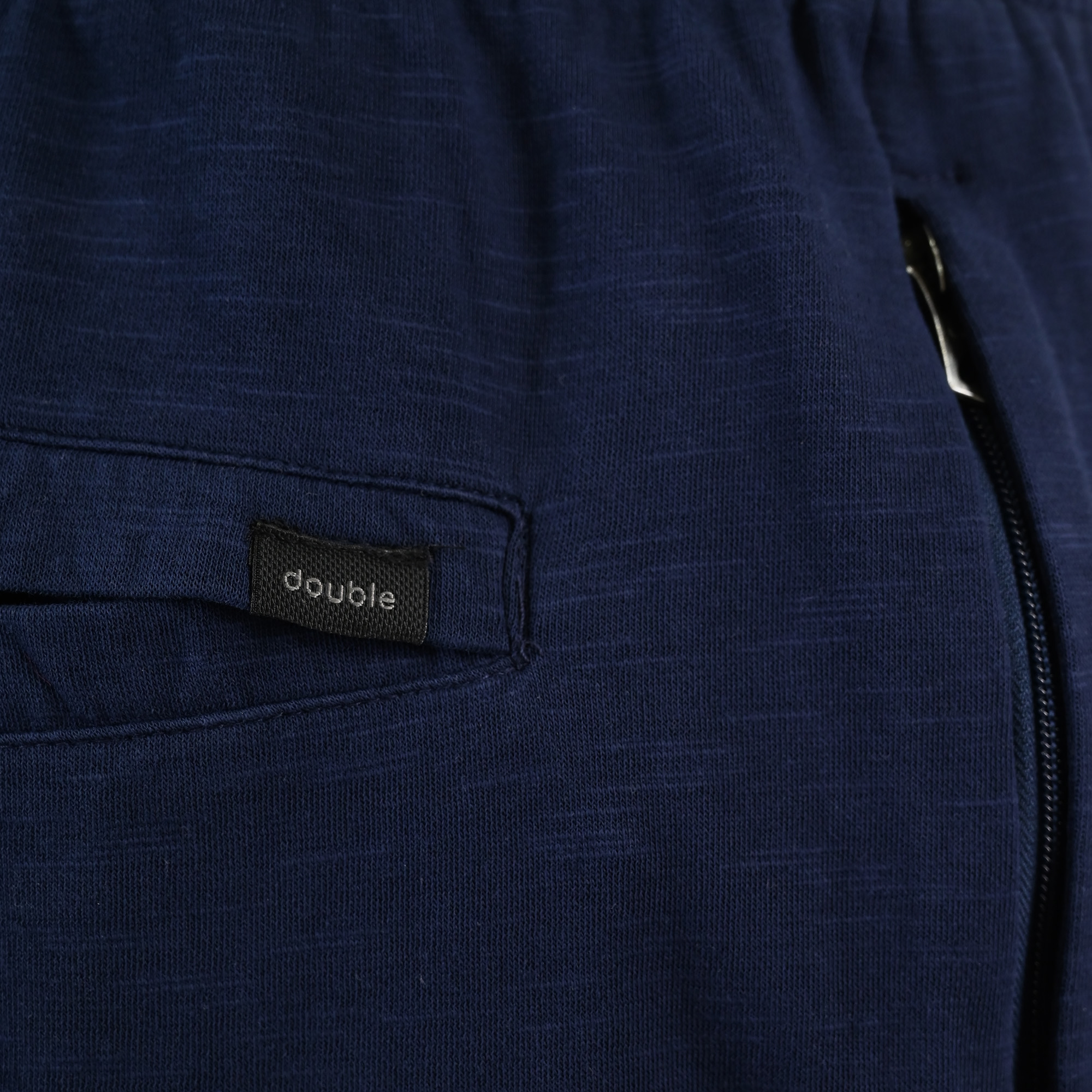 261MS-6035 MS SHORTS JERSEY-FLAMA WITH ZIPPER POCKETS (SPECIAL FABRIC) NIGHT BLUE - Image 6