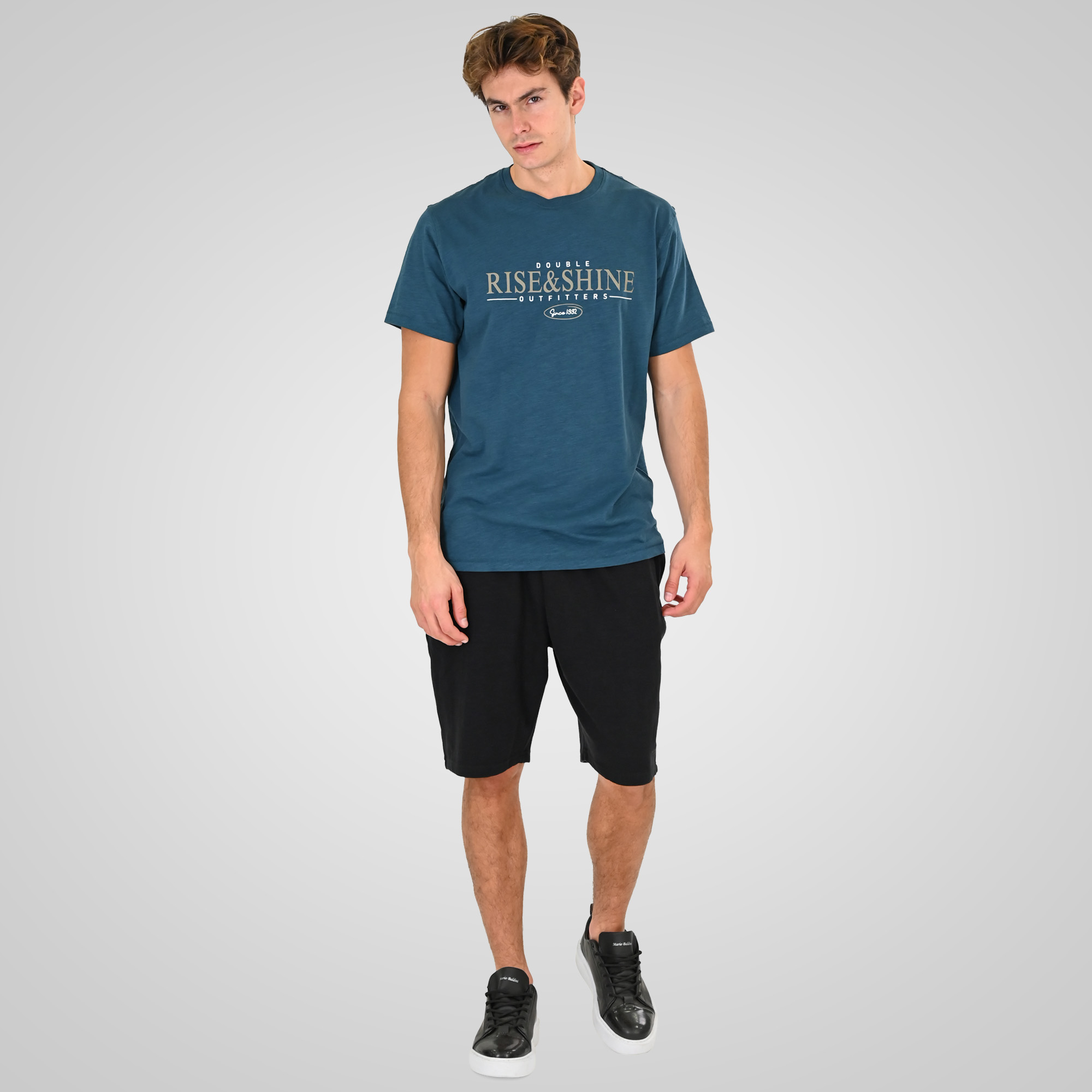 261MS-6035 MS SHORTS JERSEY-FLAMA WITH ZIPPER POCKETS (SPECIAL FABRIC) BLACK - Image 2