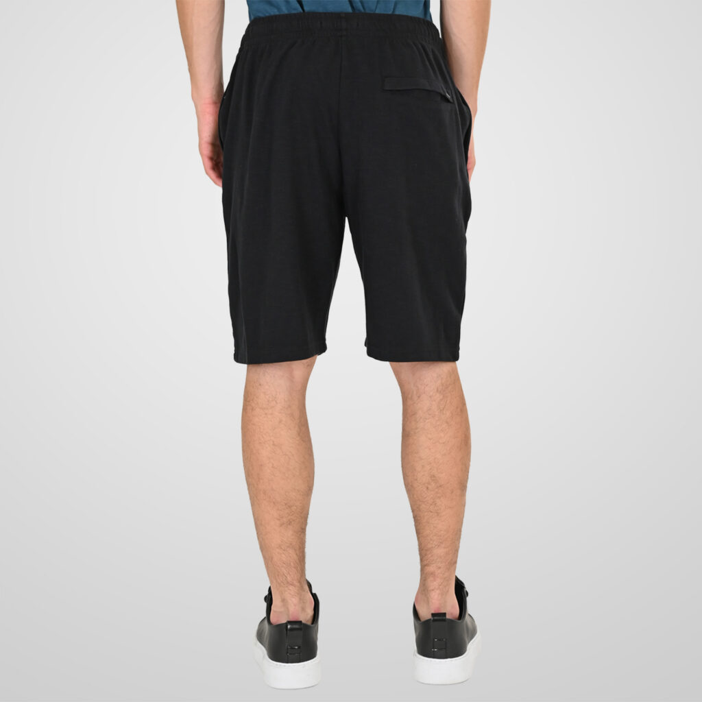261MS-6035 MS SHORTS JERSEY-FLAMA WITH ZIPPER POCKETS (SPECIAL FABRIC) BLACK