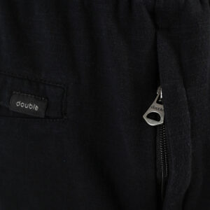 261MS-6035 MS SHORTS JERSEY-FLAMA WITH ZIPPER POCKETS (SPECIAL FABRIC) BLACK - Image 6