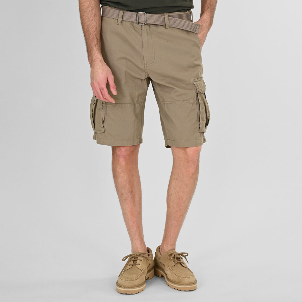 261MSHO-7029 SHORTS CARGO WITH BELT DUSTY BEIGE