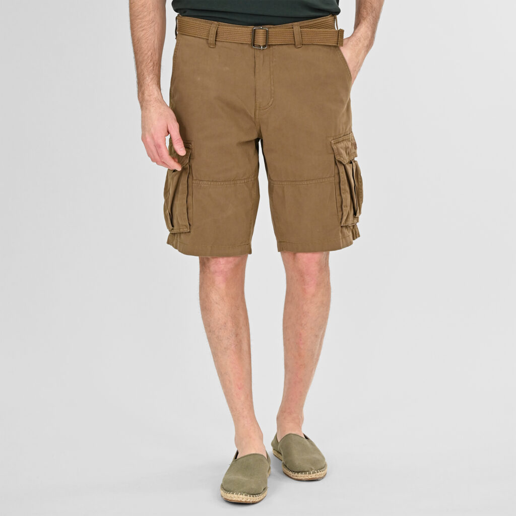 261MSHO-7029 SHORTS CARGO WITH BELT CIGAR
