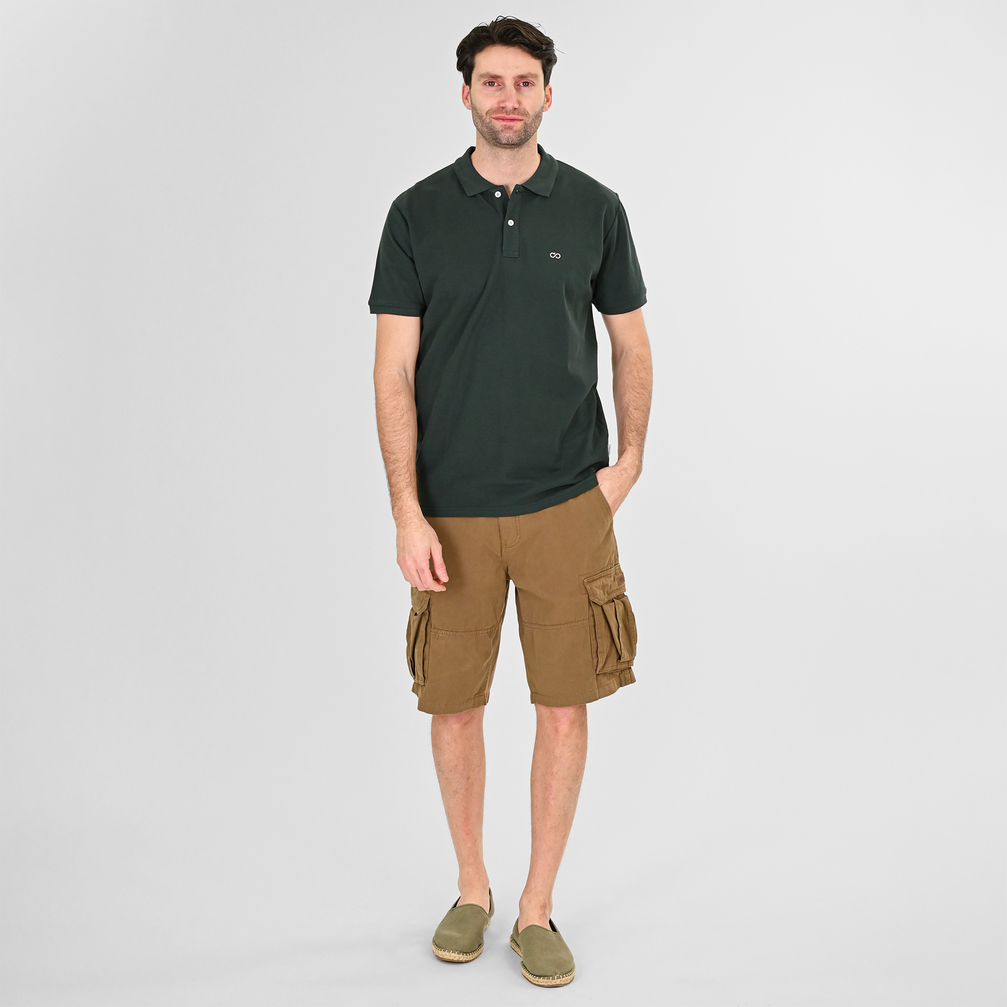261MSHO-7029 SHORTS CARGO WITH BELT CIGAR - Image 2
