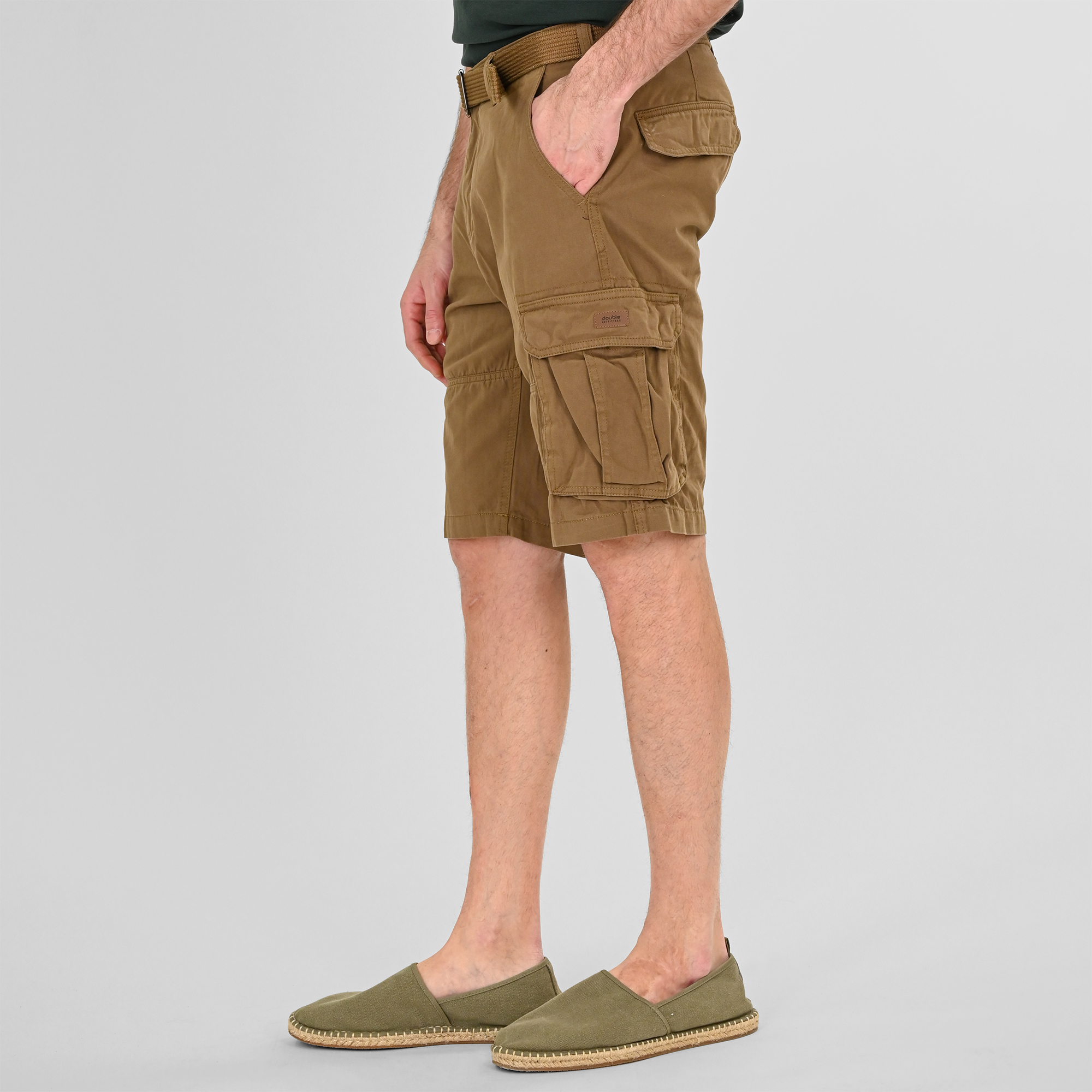 261MSHO-7029 SHORTS CARGO WITH BELT CIGAR - Image 3
