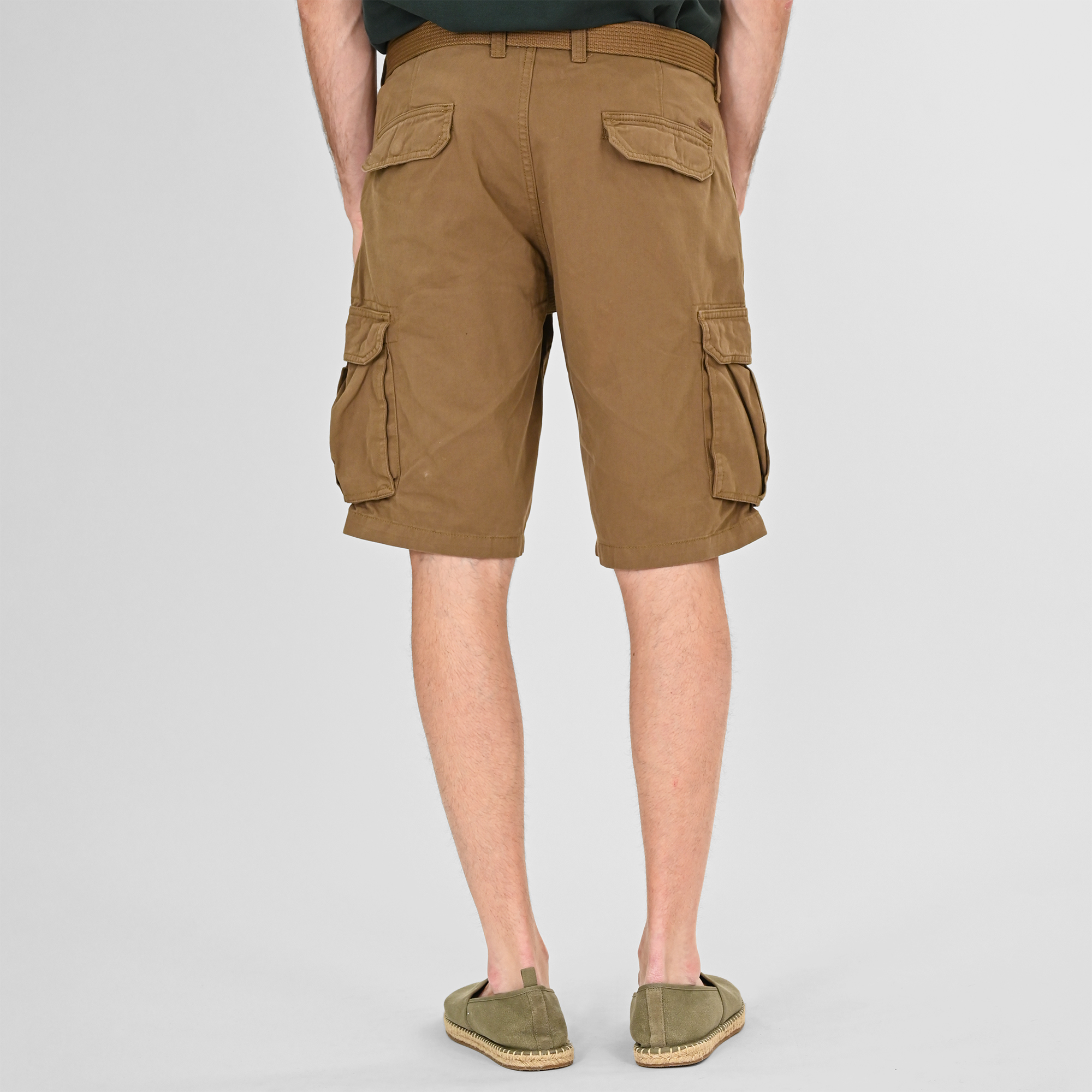 261MSHO-7029 SHORTS CARGO WITH BELT CIGAR - Image 4
