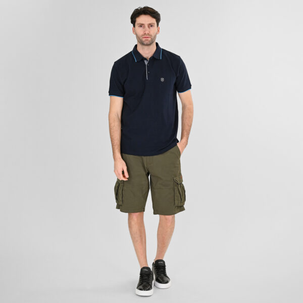261MSHO-7029 SHORTS CARGO WITH BELT DK KHAKI