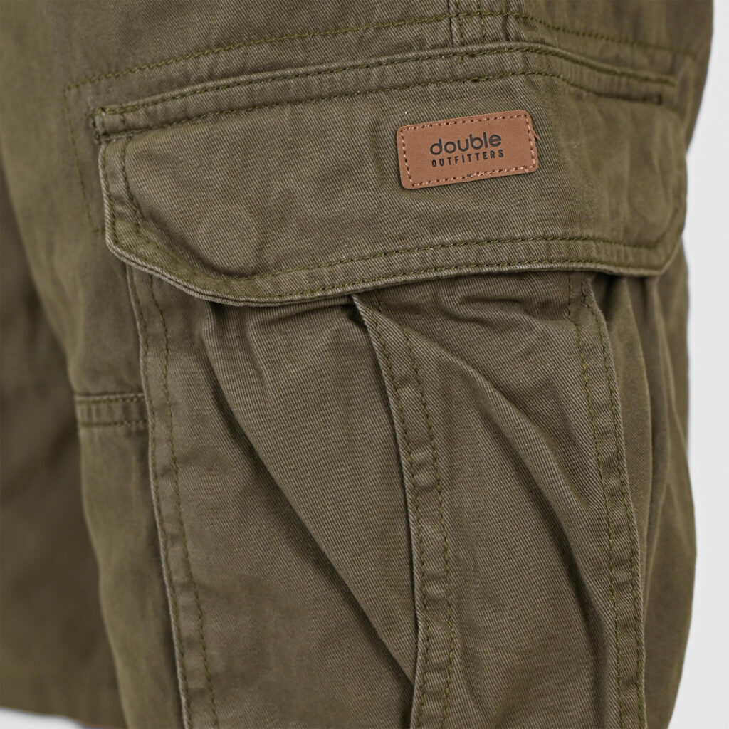 261MSHO-7029 SHORTS CARGO WITH BELT DK KHAKI