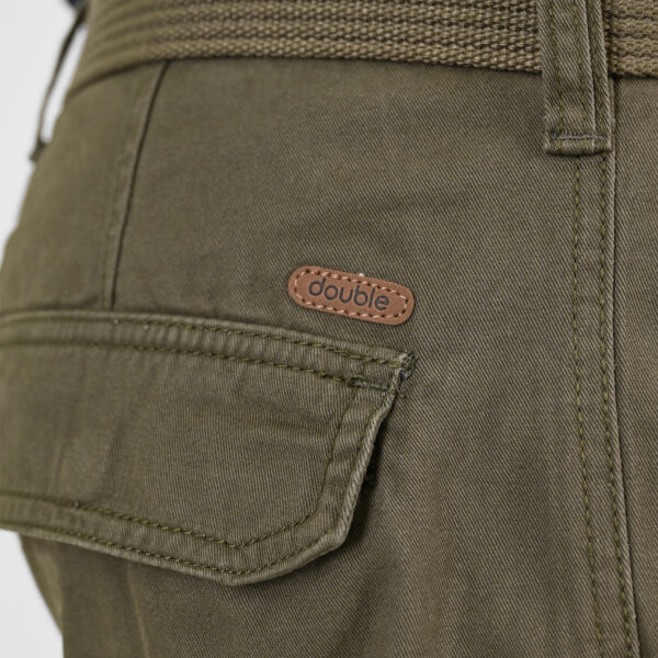 261MSHO-7029 SHORTS CARGO WITH BELT DK KHAKI