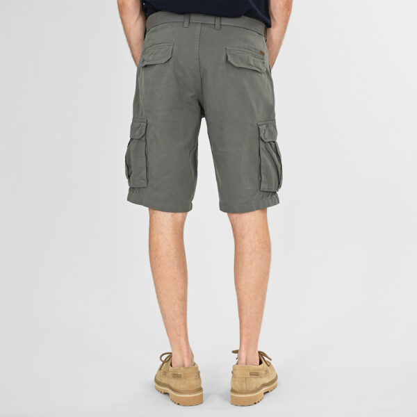 261MSHO-7029 SHORTS CARGO WITH BELT GREIGE GREEN