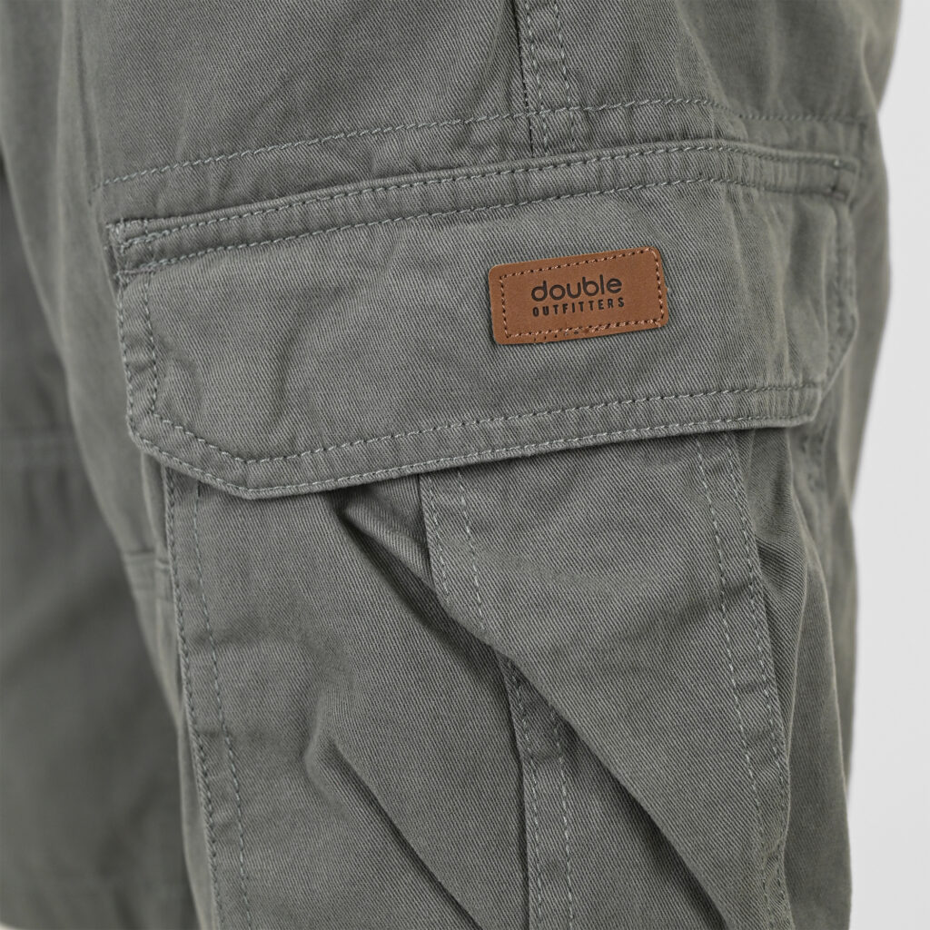 261MSHO-7029 SHORTS CARGO WITH BELT GREIGE GREEN