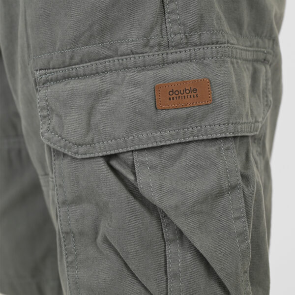261MSHO-7029 SHORTS CARGO WITH BELT GREIGE GREEN