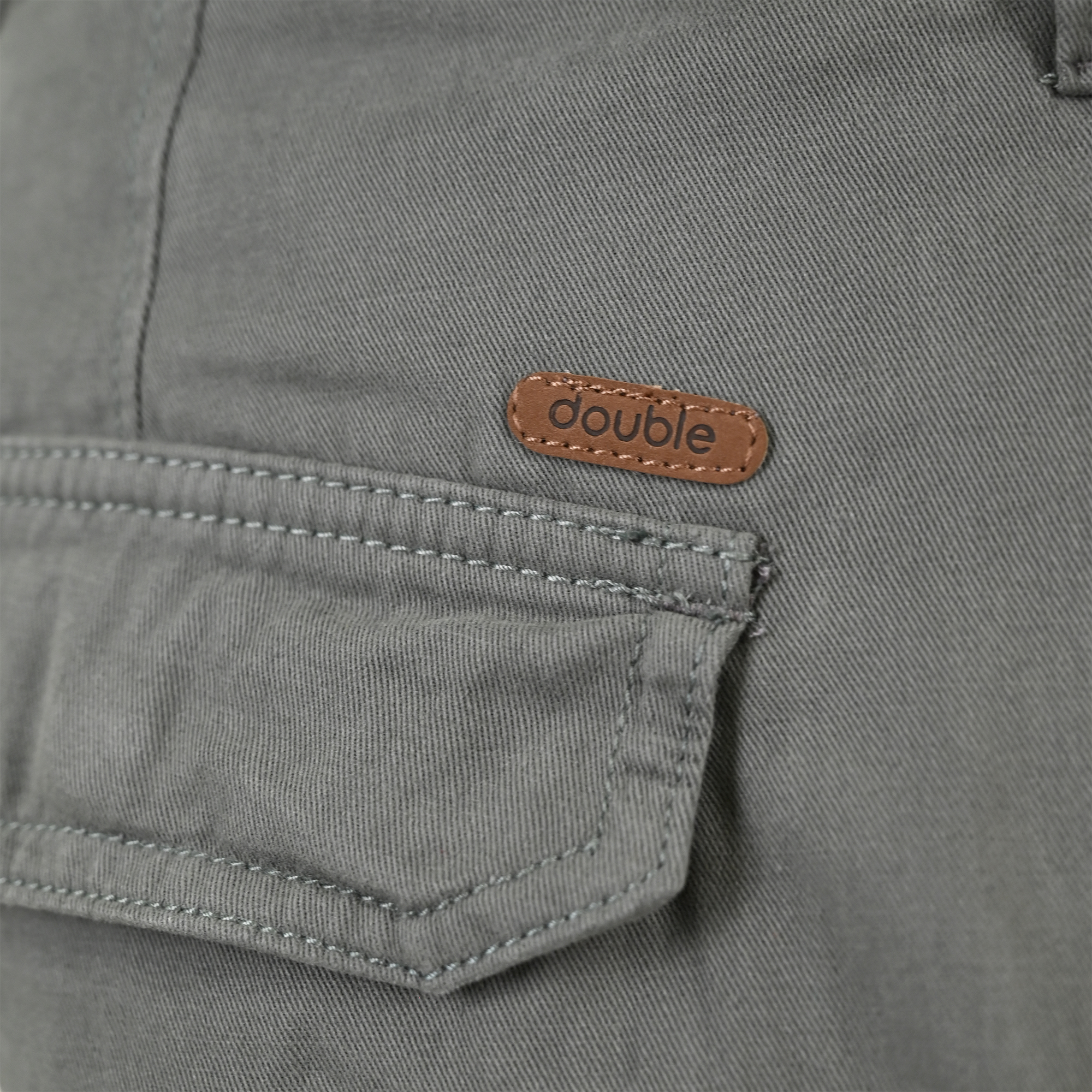 261MSHO-7029 SHORTS CARGO WITH BELT GREIGE GREEN - Image 6