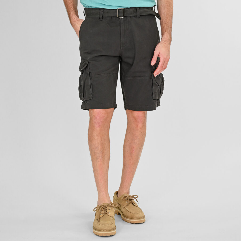 261MSHO-7029 SHORTS CARGO WITH BELT ANTHRACITE