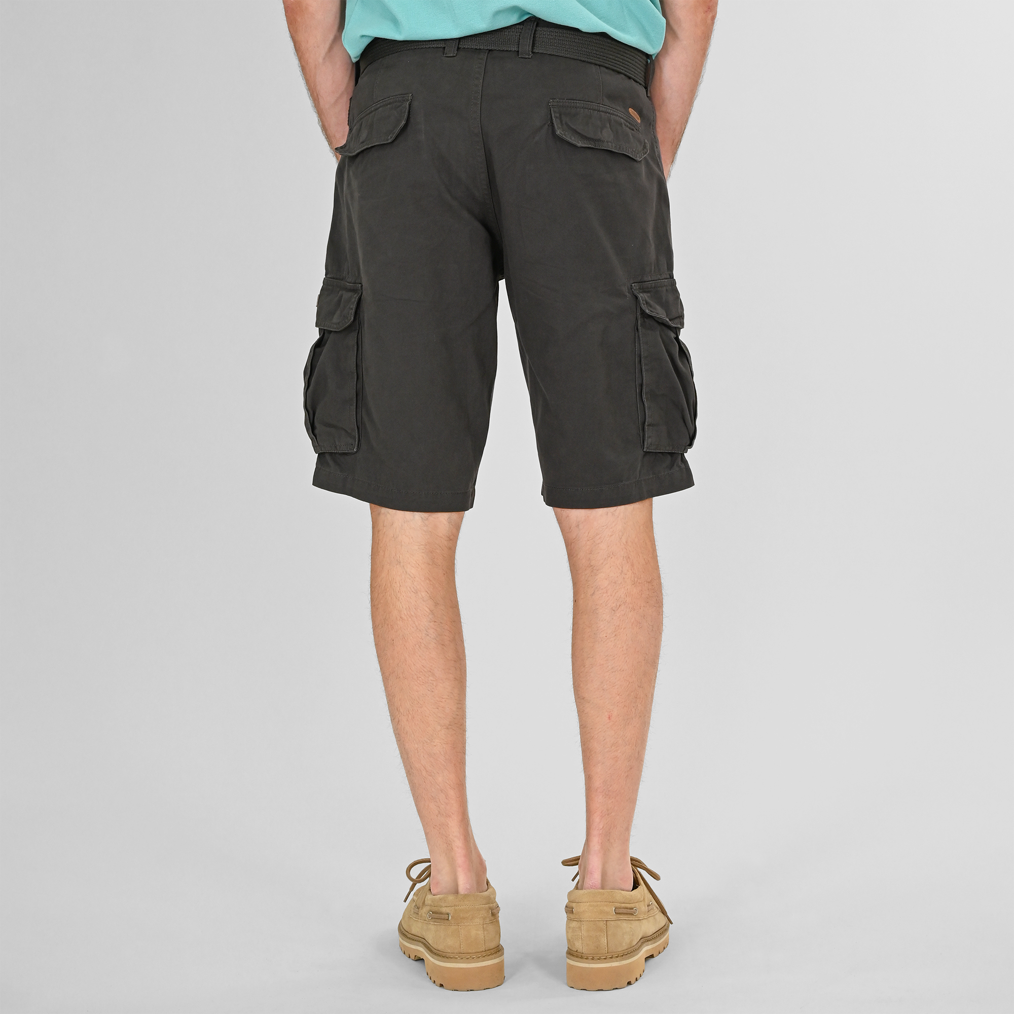 261MSHO-7029 SHORTS CARGO WITH BELT ANTHRACITE - Image 4
