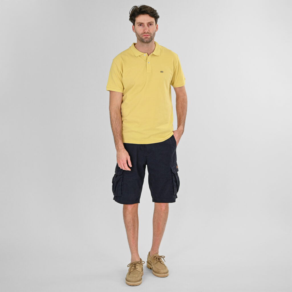 261MSHO-7029 SHORTS CARGO WITH BELT NAVY BLUE