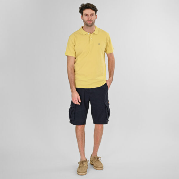 261MSHO-7029 SHORTS CARGO WITH BELT NAVY BLUE