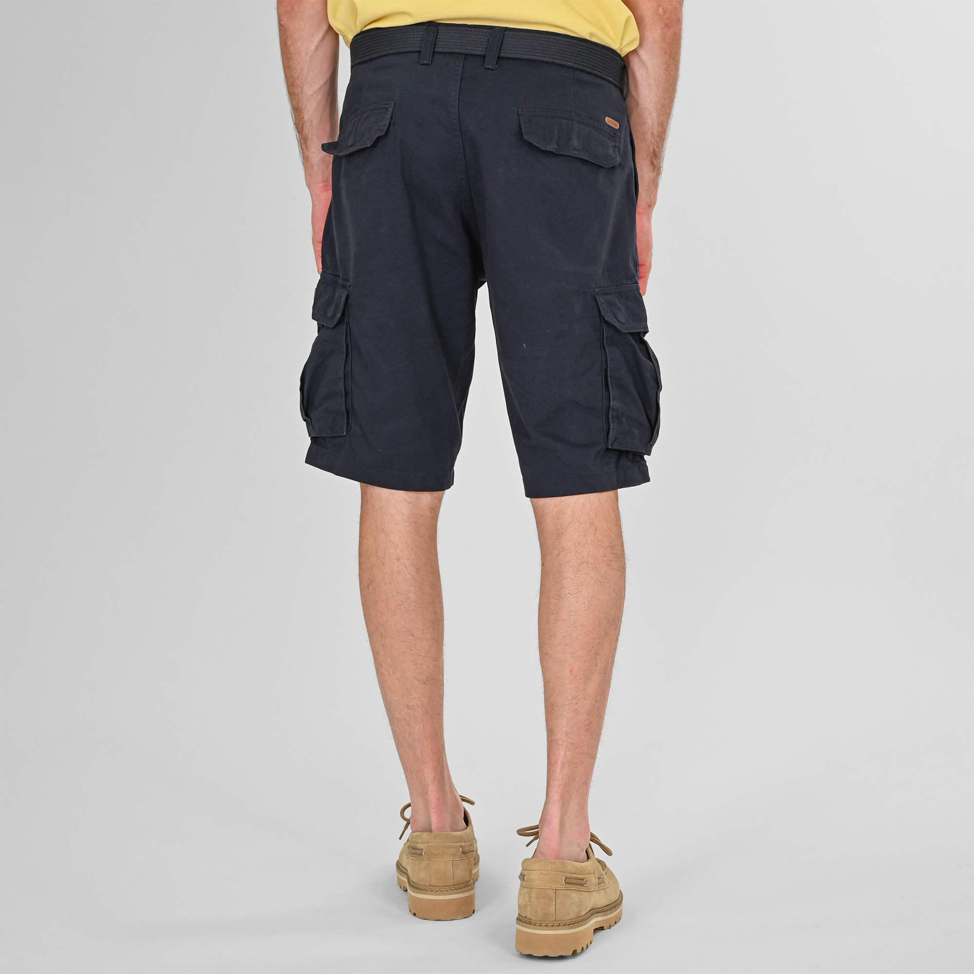 261MSHO-7029 SHORTS CARGO WITH BELT NAVY BLUE - Image 4