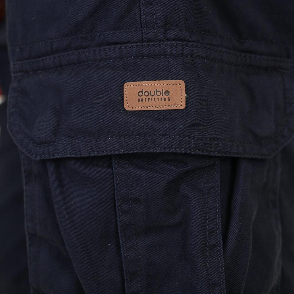 261MSHO-7029 SHORTS CARGO WITH BELT NAVY BLUE