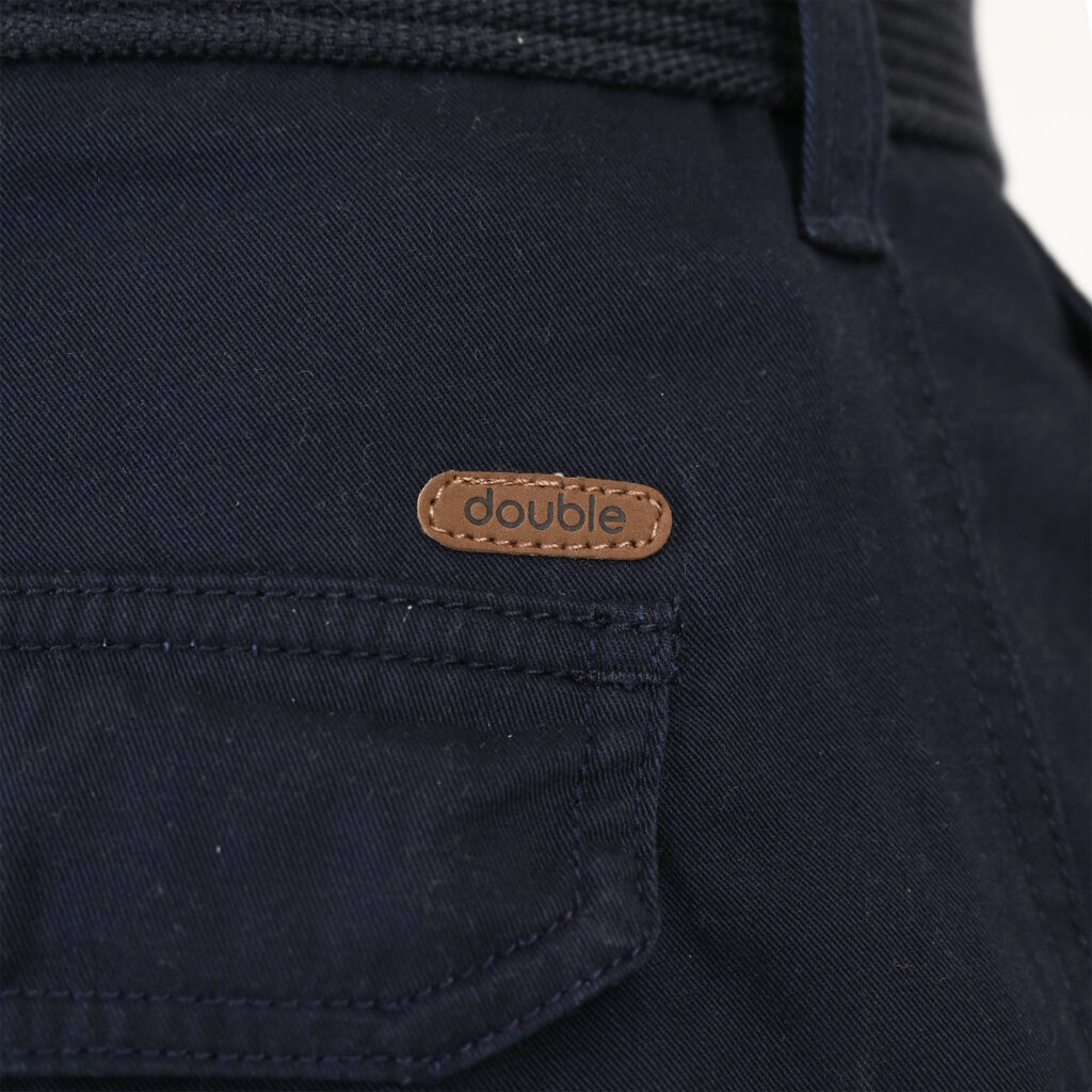 261MSHO-7029 SHORTS CARGO WITH BELT NAVY BLUE