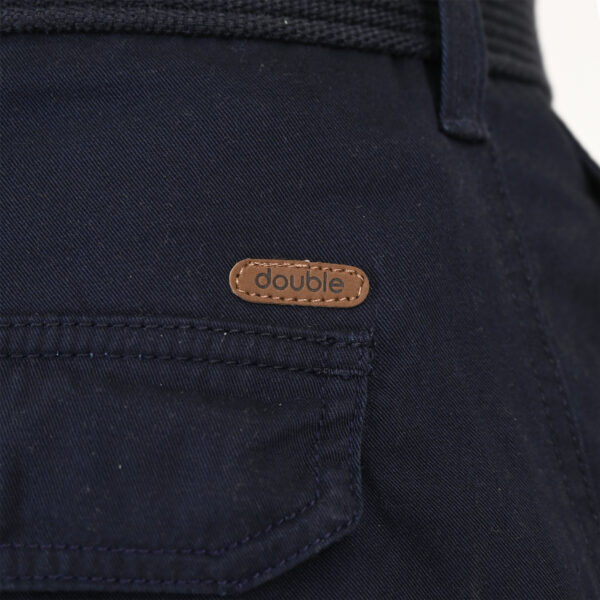 261MSHO-7029 SHORTS CARGO WITH BELT NAVY BLUE