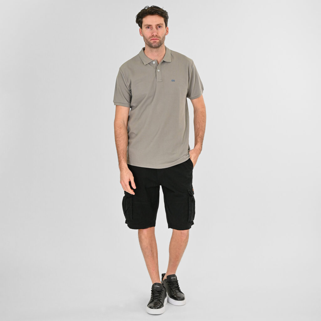 261MSHO-7029 SHORTS CARGO WITH BELT BLACK