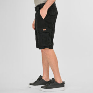 261MSHO-7029 SHORTS CARGO WITH BELT BLACK - Image 3