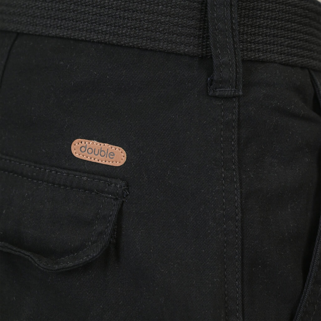 261MSHO-7029 SHORTS CARGO WITH BELT BLACK