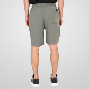 261MSHO-7064 SHORTS WITH ELASTIC WAISTBAND (SPECIAL FABRIC) LT KHAKI - Image 4