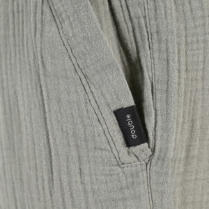261MSHO-7064 SHORTS WITH ELASTIC WAISTBAND (SPECIAL FABRIC) LT KHAKI - Image 5